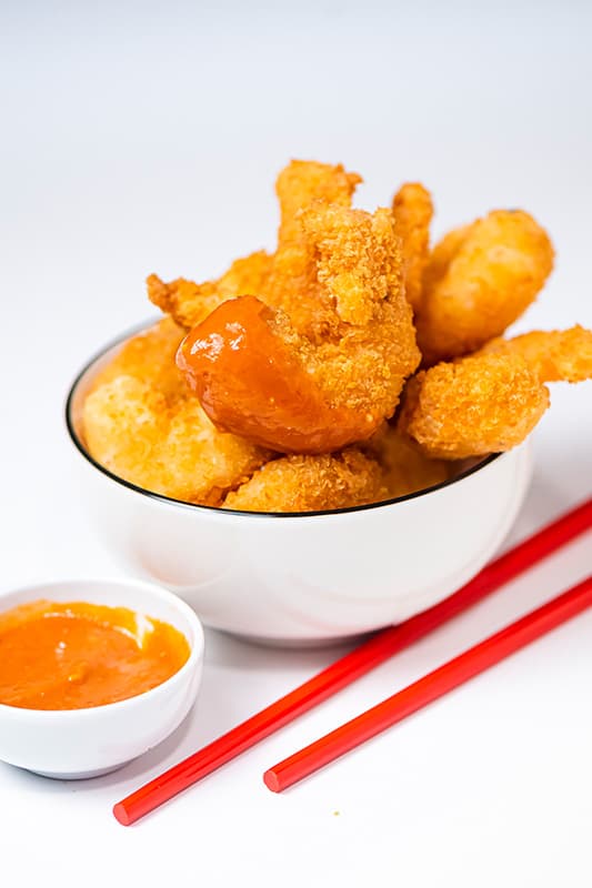 SHRIMP TEMPURA CON SALSA PICA PICA